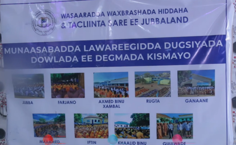 Wasaaradda Waxbarashada Jubbaland oo la wareegtay Iskuullo ku yaallo Kismaayo