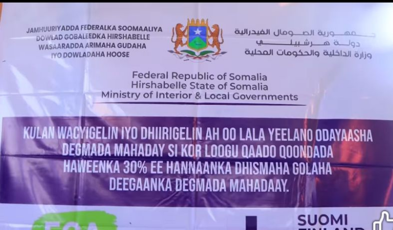 Kulan looga hadlaayay ilaalinta qoondada haweenka oo lagu qabtay degmada Mahadaay