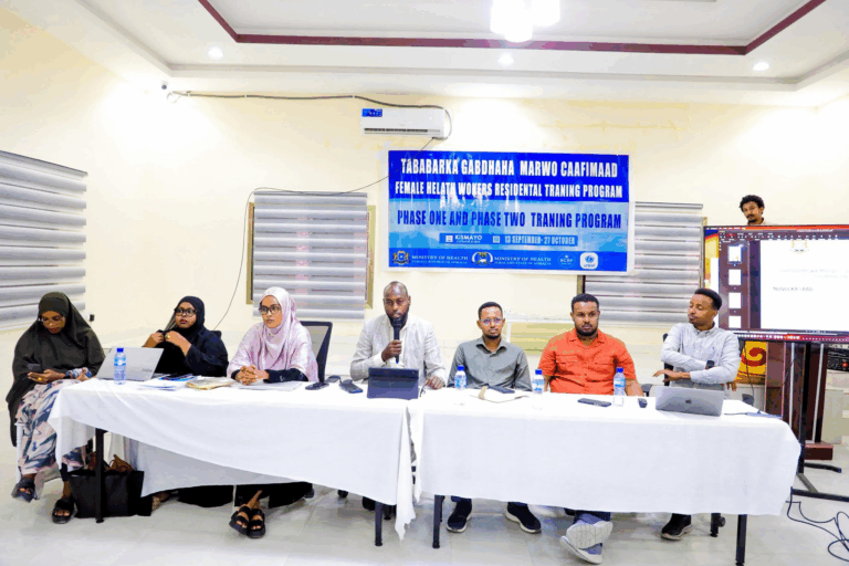 Barnaamijka Marwo Caafimaad ee qeybta Jubbaland oo laga daahfuray magaalada Kismaayo