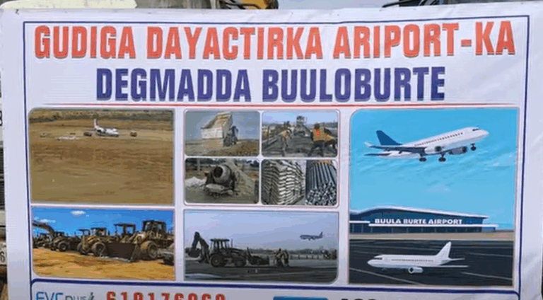 Garoonka Diyaaradaha Buulo-Burde oo lagu bilaabay dayactirka